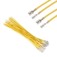thumbnail image 1 of Paquete de 20 Terminales de Crimpado de Espiga Femenina con Manga Aislante 2.8mm & 4.8mm, Kit de Conectores Rápidos de Espiga Femenina con Cables de 20cm, Cubierta Retardante de Llama, Amarillo, 1 of 5