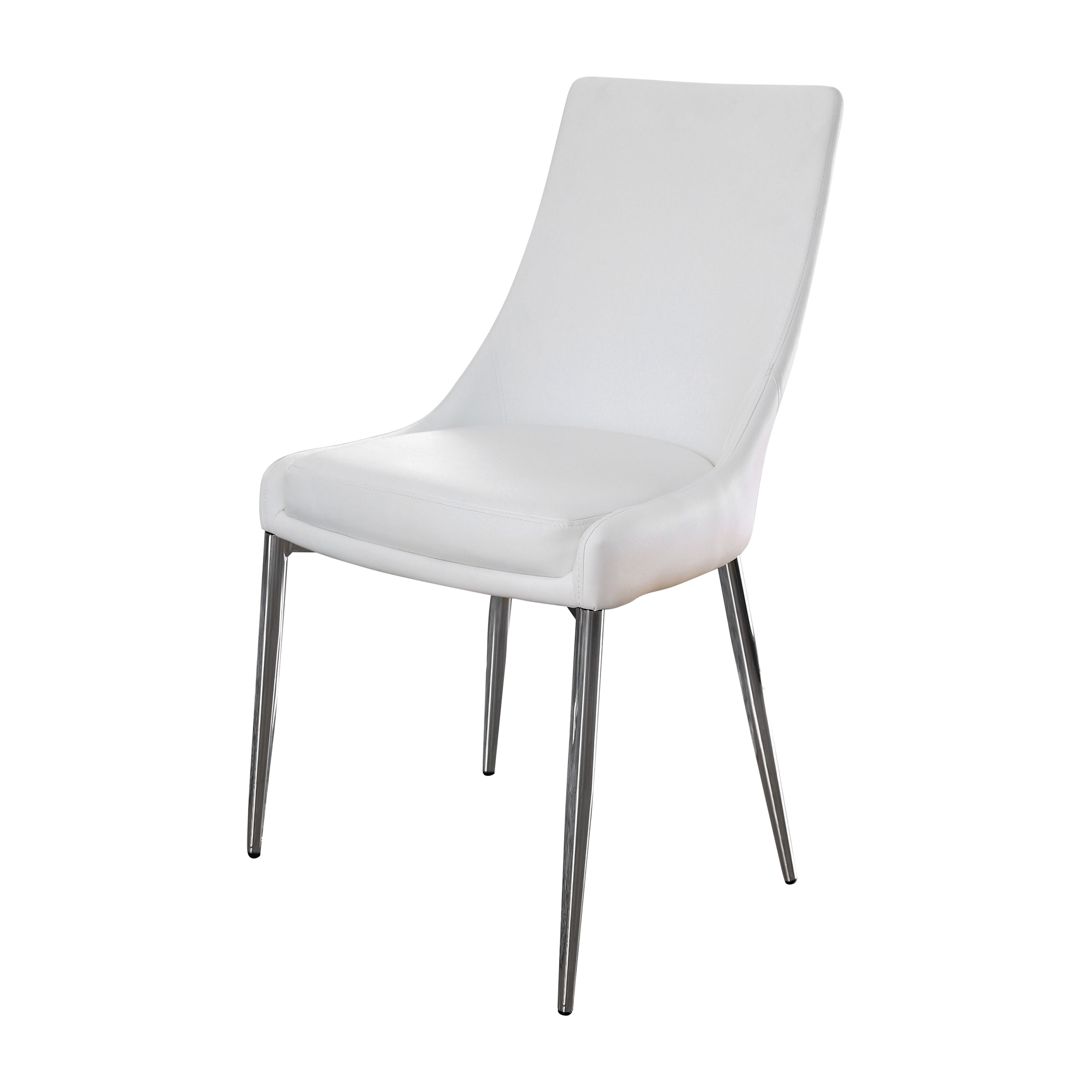 Furniture of America Bullock Upholstered Dining Chairs - Set of 2, White