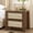 Walnut, variant on Brafabhome Modern Nightstands with Fast Charging Station, Rattan 2-Drawers Storage Bedside Tables Night Stand for Bedroom Living Room, Walnut