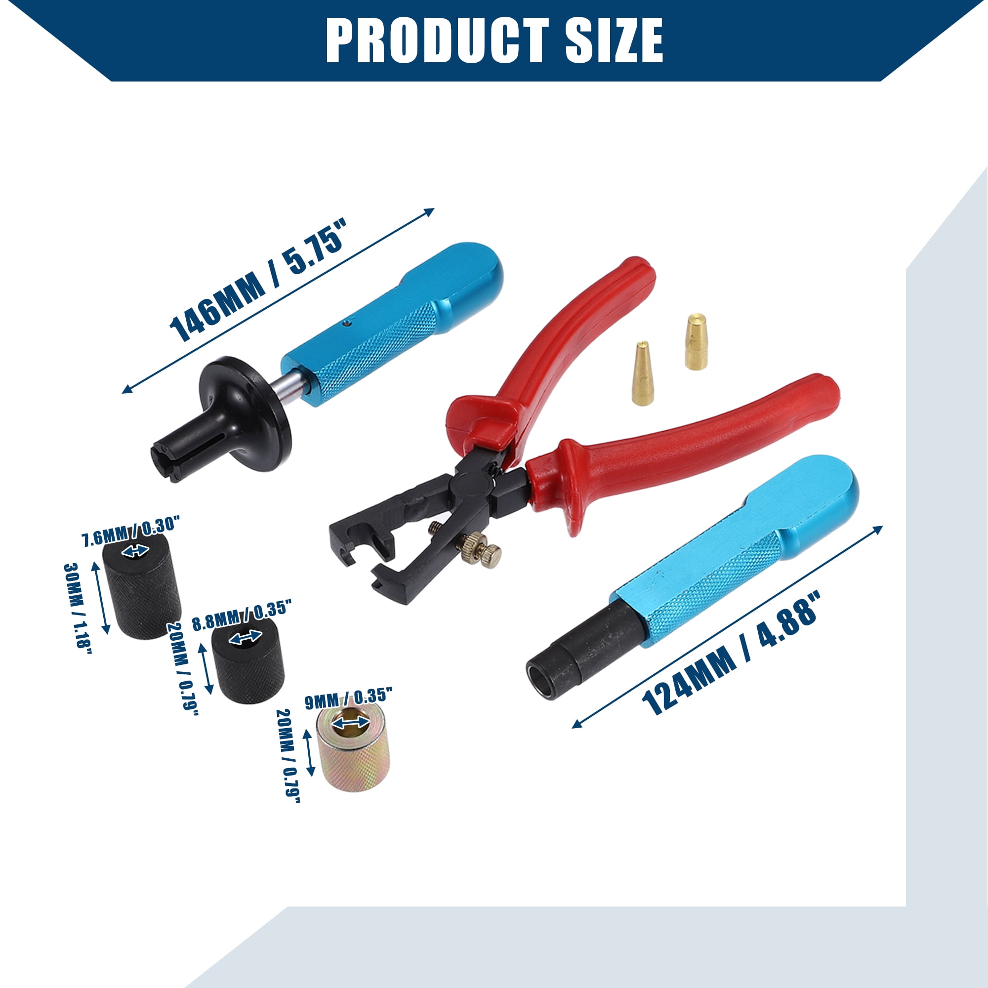 Unique Bargains Fuel Injector Seal Replacer Tool for BMW - Durable Metal - 1 Set