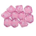 thumbnail image 2 of Juego de 1 dados de plástico D1 para juegos de mesa y fiestas. Rosado, 2 of 7
