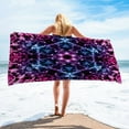 thumbnail image 2 of Zatoumnr Super Lightweight 30x60 Inch Geometric Print Microfiber Towel, Sandproof Beach Blanket, Perfect for Travel and Swimming Vacation Necessities Gifts Swim Towels, 2 of 8