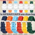thumbnail image 2 of Accesorios de reloj de silicona para CITIZEN NJ0150/NJ0151/NJ0158, serie de relojes con diseño de fantasmas de agua verde colorido, correa para hombre, 2 of 5