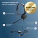 thumbnail image 2 of Auricular Jabra Evolve 20 SE con cable USB-A y USB-C de un solo oído, 2 of 6