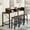 Brown, variant on HOQBN Bar Table Set,59 inch Bar Table with Power Socket and LED Light,4-piece Bar Table and 3 Saddle Stools Set for Living Room, Dining Room and Kitchen,Brown