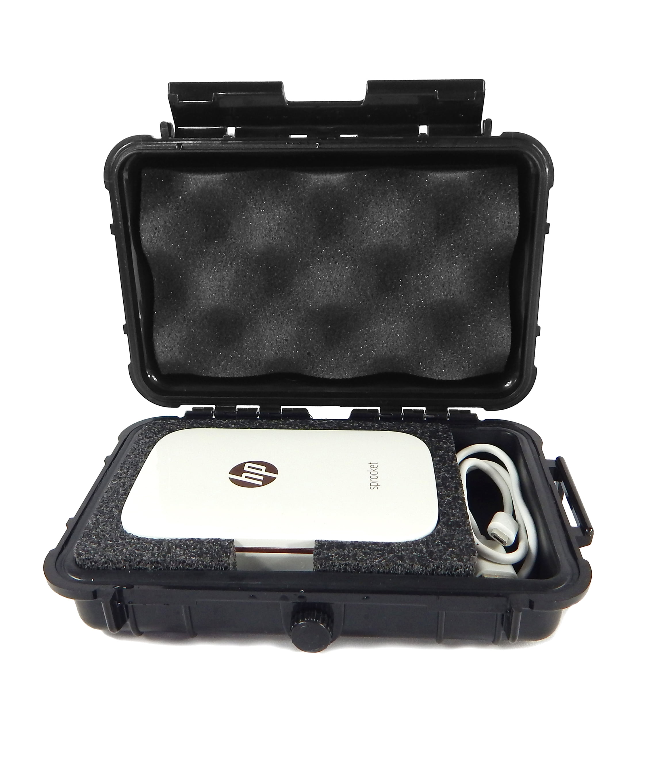 Rugged Airtight Storage Case Fits Sprocket Plus Printer and USB Cable CASEMATIX Waterproof Case for HP Sprocket Plus Printer Rugged Airtight Storage Case Fits Sprocket Plus Printer and USB Cable CASEMATIX Waterproof Case for HP Sprocket Plus Printer
