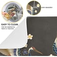 thumbnail image 2 of FREEAMG Microfiber Dish Drying Mat Absorbent Dish Draining Mat Large Size 18 x 24 Dishes Drainer Mat for Countertop Dish Drying Pads XXL Size Mandarin Ducks Flowers Cranes, 2 of 7