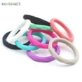thumbnail image 5 of BadPiggies Women's Waterproof Silicone Wedding Rings 10Pcs/Set Rubber Bands For Activity Workout Sport (Size 8), 5 of 8
