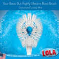 thumbnail image 4 of LOLA Toilet Bowl Brush W/ Curved Head, Durable Poly Fiber Bristles - 1 Count, 4 of 6