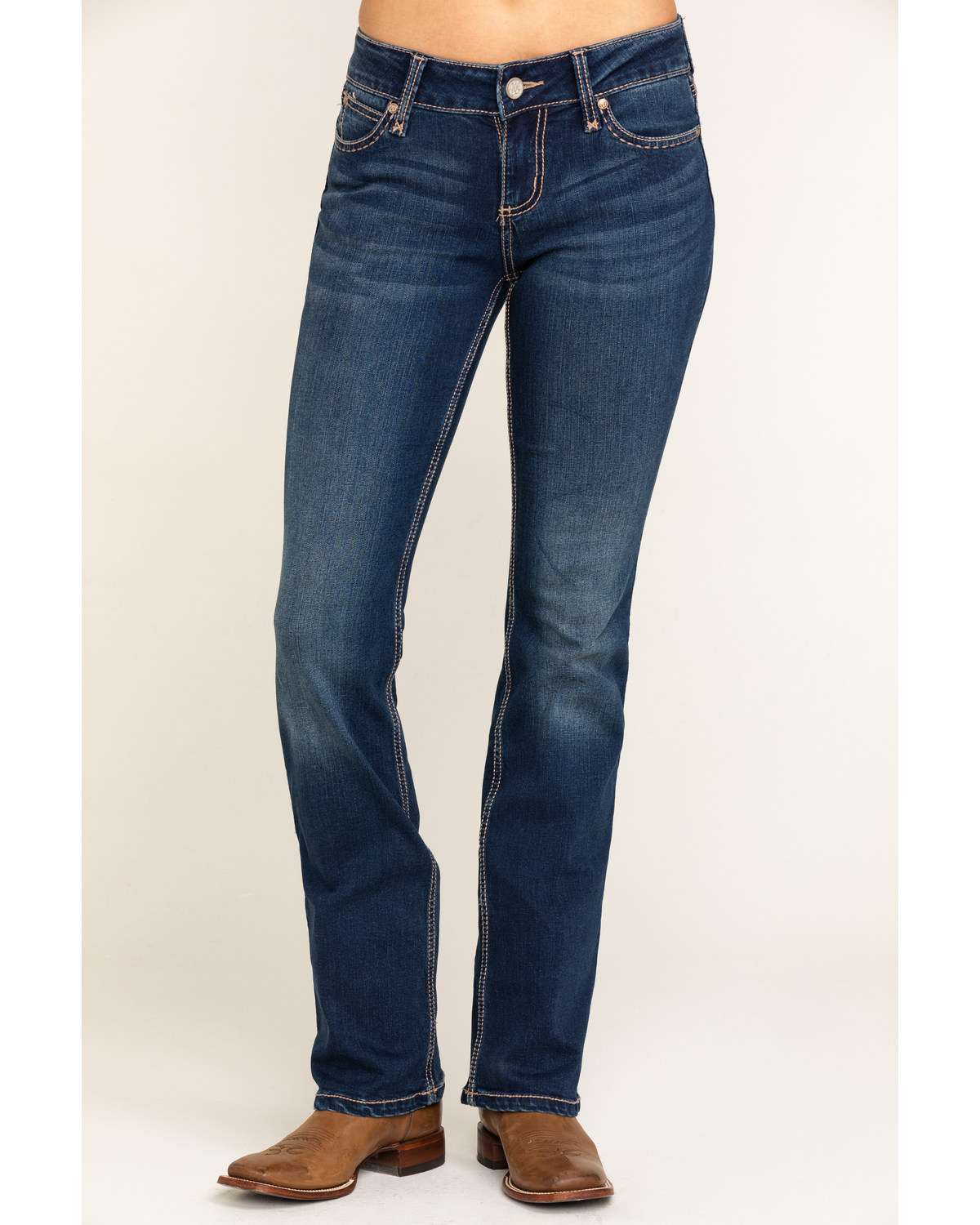 Wrangler Women's Dark Wash Retro Mae Jeans Indigo 9W x 34L - image 2 of 7