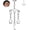 Steel, variant on OUFER Vertical Helix Earring Hidden Star Chain Flat Back Earring Threadless Cartilage Stud Dangle Vertical Rook Tragus Earrings For Women Men Steel