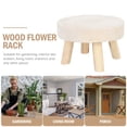 thumbnail image 4 of OULII Support de Pot de Fleurs en Bois Forme de Tabouret Rond Lot de 1 pour Jardinage, 4 of 4