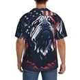 thumbnail image 7 of Goofa Bulldog with Forest Flag Printed Men's Casual Short-sleeved Shirt,Lightweight Breathable Button-down,Summer Casual men's top,Versatile Fashion shirt-Medium, 7 of 7