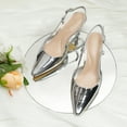 thumbnail image 2 of JENN ARDOR Women's Slingback Kitten Heel Closed Pointed Toe Dress Pumps Shoes, 2 of 5