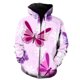 thumbnail image 1 of Sudadera con capucha y estampado de mariposas de dibujos animados, unisex, de manga larga, para otoño e invierno, 2024, 1 of 6