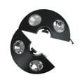 thumbnail image 3 of Northlight 8" Black 4-Panel Patio Umbrella Light with 20 LED's, 3 of 6