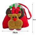 thumbnail image 3 of Bolsas de regalo de Navidad para muñecas, bolsas de Nochebuena con forma de manzana, bolsas de regalo de alce, oso, Papá Noel, muñeco de nieve, regalos para fiestas de Navidad, envoltorios festivos, 3 of 5