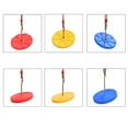 thumbnail image 3 of Kids Disc Swing Children Heavy Duty Plastic Disc Swing Seat for Outdoor Backyard Petal Yellow, 3 of 8