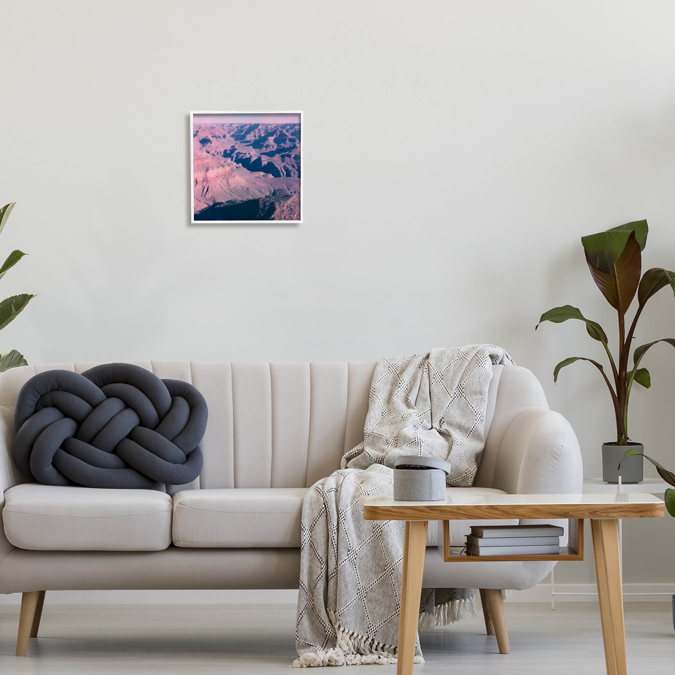 Stupell Industries Vast Desolate Desert Canyon Valley Photograph White Framed Art Print Wall Art, Design by Jacob Green