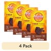 (4 pack) Metamucil Fiber Supplement Chewable Thins, Fiber Powder Food, Chocolate, 12 Count
