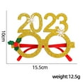 thumbnail image 2 of 1Pcs Christmas Glasses Glitter Party Glasses Frames Christmas Decoration Accessories Costume Eyeglasses for Christmas Parties Holiday Favors Photo Booth, 2 of 6