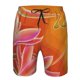 thumbnail image 3 of Fotbe Orange Flower Psychedelic Trajes de Baño Estampados para Hombre, Shorts de Verano de Secado Rápido, Ropa de Playa, Bañadores-3X-Large, 3 of 6