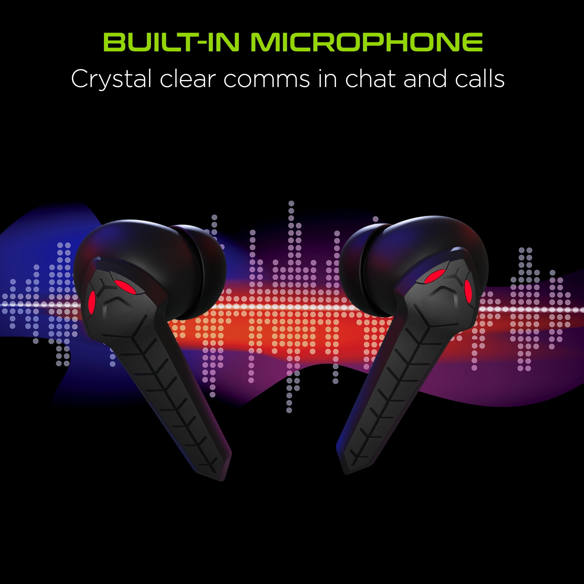 Hypercel 15524-HYP HyperGear CobraStrike True Wireless Gaming Earbuds with No Lag Audio (15524-HYP) Black