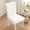 White_Free Size, variant on Mnhhatv Stretch Nylon Spandex High Back Dining Chair Cover, Elastic Slipcover For Tall Chairs, Washable Seat Protector, Home Or Restaurant Use, White Wine Gray Khaki Green, Multi-Color Options
