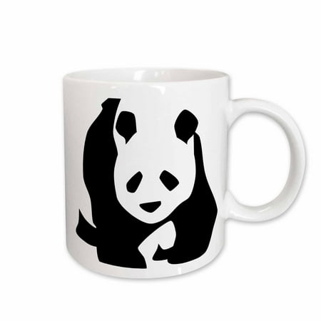 

3dRose Panda Bear - Animals - Cute Art Ceramic Mug 15-ounce