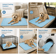 thumbnail image 3 of Dog Cooling Mat, Summer Pet Ice Mat Dog Mat Ice Silk Mat Cool Mat Pet Supplies, Pet Cooling Mats for Dogs(A,Blue, 11.8x15.7in), 3 of 11