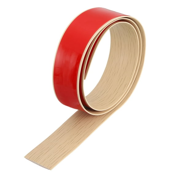 3.28Ft x 1.6" Floor Transition Strip, Adhesive Vinyl Floor Cover Strips, Maple Wood Grain