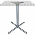 thumbnail image 4 of Lorell LLR61642 40.8 x 45 in. Hospitality Conference Lobby Bases & Tops - X-Base - Silver, 4 of 6