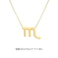 thumbnail image 4 of stanreset Constellation Theme Friendship Necklace Creative Comfortable Ins Exquisite Durable Rust-proof Lightweight Fashion Accessory Scorpio gold, 4 of 6