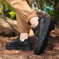 thumbnail image 4 of YOURDIARY Mens Hiking Shoes Lightweight Breathable Outdoor Trekking Boots Anti-Slip Traction Comfortable Camping Shoes, 4 of 8