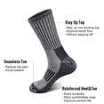 thumbnail image 2 of Men's Heavy Cushion Wool Blend Hiking Outdoor Crew Socks with Moisture Wicking, 2 of 7