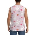 thumbnail image 4 of Fotbe Men's Love Rabbit Print Men's Sleeveless Muscle Tank Tops Casual T-Shirts for Gym Workout Beach-3X-Large, 4 of 8