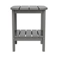 thumbnail image 6 of Flash Furniture Newport Indoor-Outdoor 2-Tier Adirondack Side Table Gray (LEHMP1351517HGY), 6 of 9