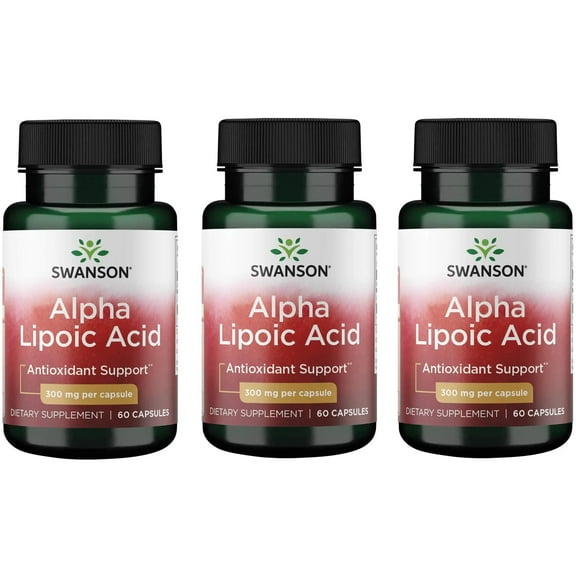 Alpha Lipoic Acid - Antioxidant Activity Supplement - 300 mg 60 Capsules (3 Pack)