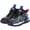 Black/Blue, variant on Yajisi Boys Fashionable Sneakers Kid Breathable Non Slip Sports Running Shoes (Black Red 28)