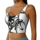 thumbnail image 2 of Fotbe Capybara Riding Bicycle Sujetador Deportivo Largo sin Aros para Mujer con Almohadillas y Soporte Medio, Transpirable y Absorbente, Camiseta Tipo Chaleco o Tank Top-X-Large, 2 of 8