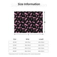 thumbnail image 5 of Disketp Breast Cancer Awareness Flannel Blankets - Thick and Warm Blanket for Winter, Soft Fuzzy Plush King Blanket for All Seasons40"x30", 5 of 6