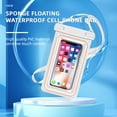 thumbnail image 3 of Universal PVC Sponge Waterproof Cell Phone Bag Double Hook Floating Waterproof Mobile Phone Case IPX8 Holiday Dry Bag, 3 of 5