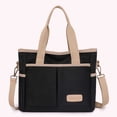 thumbnail image 5 of Bolso bandolera de lona multifunción para mujer Bolso con asa superior Moda para el trabajo (negro) Sywqhk Para Estrenar, 5 of 5