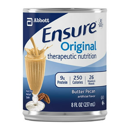 Ensure Original Therapeutic Nutrition Shake, Butter Pecan, 8 oz. Institutional Carton - 1