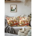 thumbnail image 3 of Outdoor Pillows Waterproof, Fall Truck Pumpkins Bedding Throw Pillows with Insert for Couch Sofa Bed, Thanksgiving Maple Leaves Farmhouse 16x16 Inch Pillowcases Decorative Patio Pillow Set of 1, 3 of 8