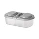 thumbnail image 1 of 2 Grid Food Container Lunch Fruit Snacks Storage Box Refrigerator Crisper With L White, 1 of 4