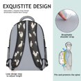 thumbnail image 4 of Cute Chick Pattern Waterproof Bookbag - Lightweight Durable Backpack for College Students with Padded Straps & Organizer, 4 of 5