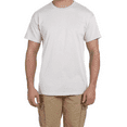 thumbnail image 2 of Hanes Men EcoSmart T-Shirt, Short Sleeve Crew Neck Cotton-Poly Blend Classic Tee, Ash, S, 2 of 5
