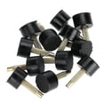 thumbnail image 1 of Puntas de Resaración de Zapatos de Tacón Alto Grifos Elevados de Pasadores Reemplazo para Caminar Cómodo Negro Pu 60 piezas, 1 of 7
