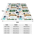 thumbnail image 3 of Pofeuu Back To School A Print Ultra-Soft Micro Fleece Blanket,for Bed Or Sofa,All Season Throw Blankets Flannel Blanket-80"x60", 3 of 7